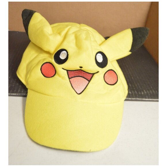 Pokemon Baseball Cap Style Hat Yellow Child Size - Picture 1 of 3